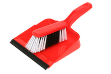 Load image into Gallery viewer, EDCO DUST PAN &amp; BRUSH SET - RED