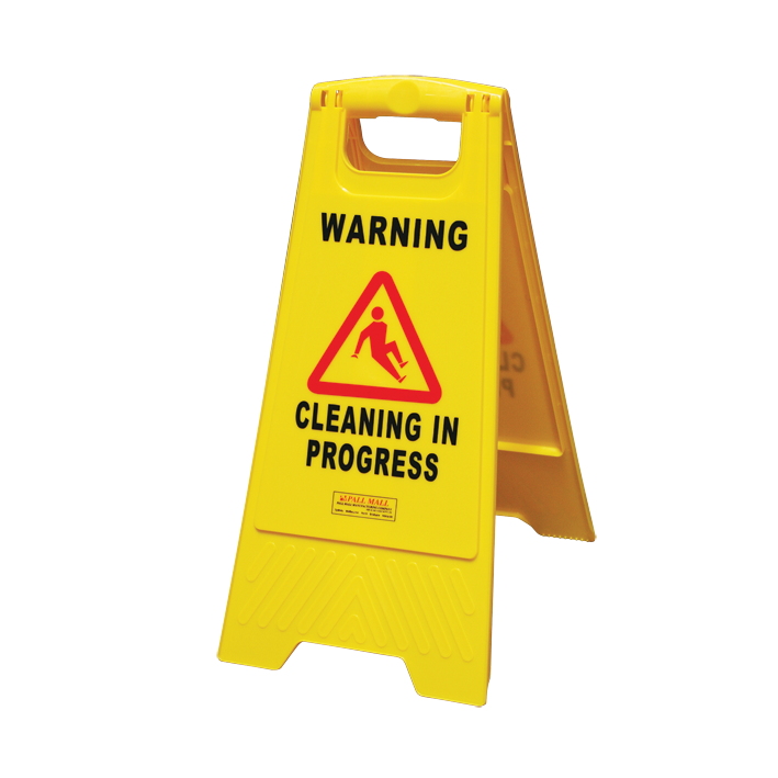 GALA A-FRAME SAFETY SIGN - "CLEANING IN PROGRESS" YELLOW