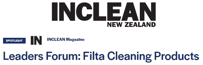 INCLEAN NZ Leaders Forum : Filta Cleaning Products