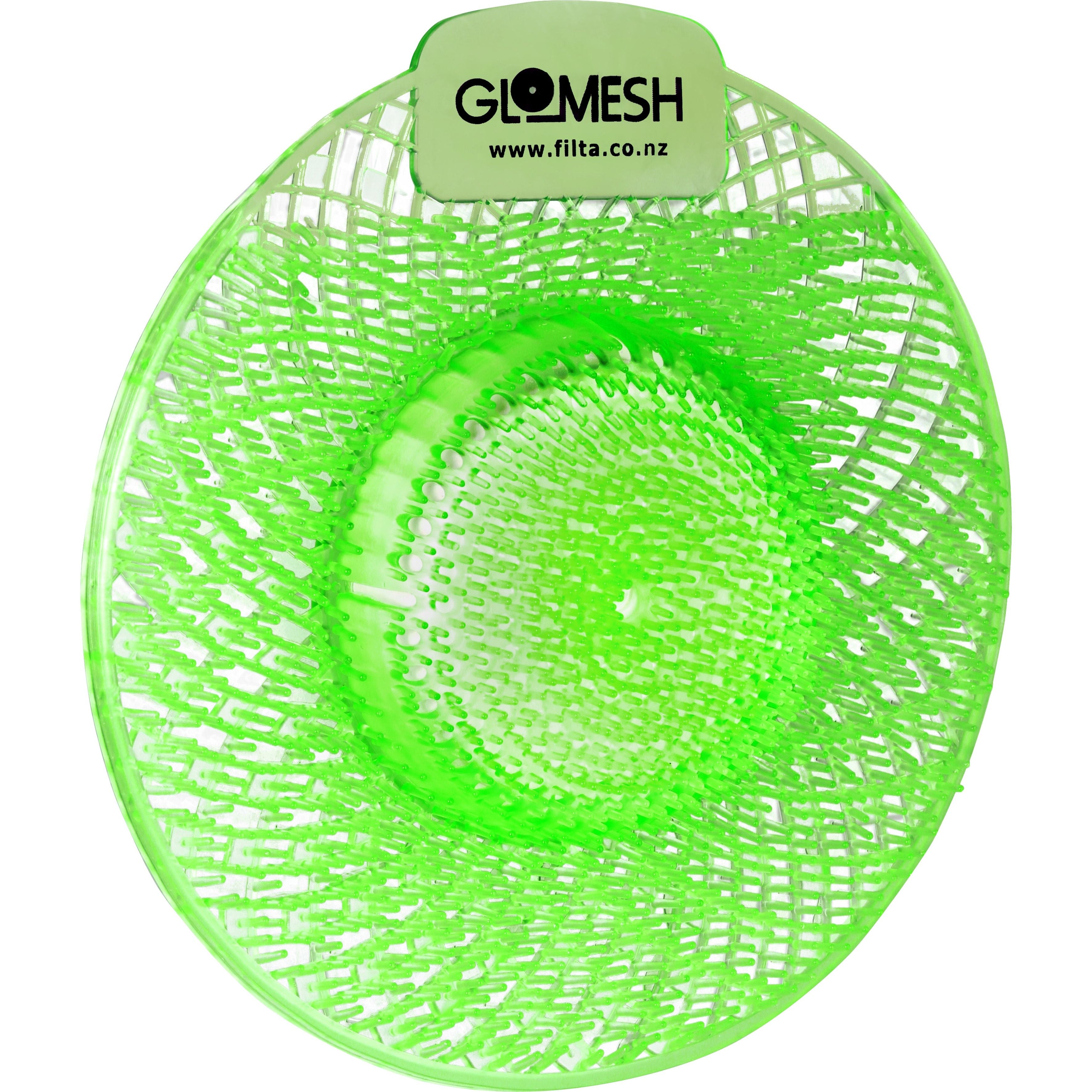 GLOMESH Spiral Biological Urinal Screen with Anti Splash - Cucumber