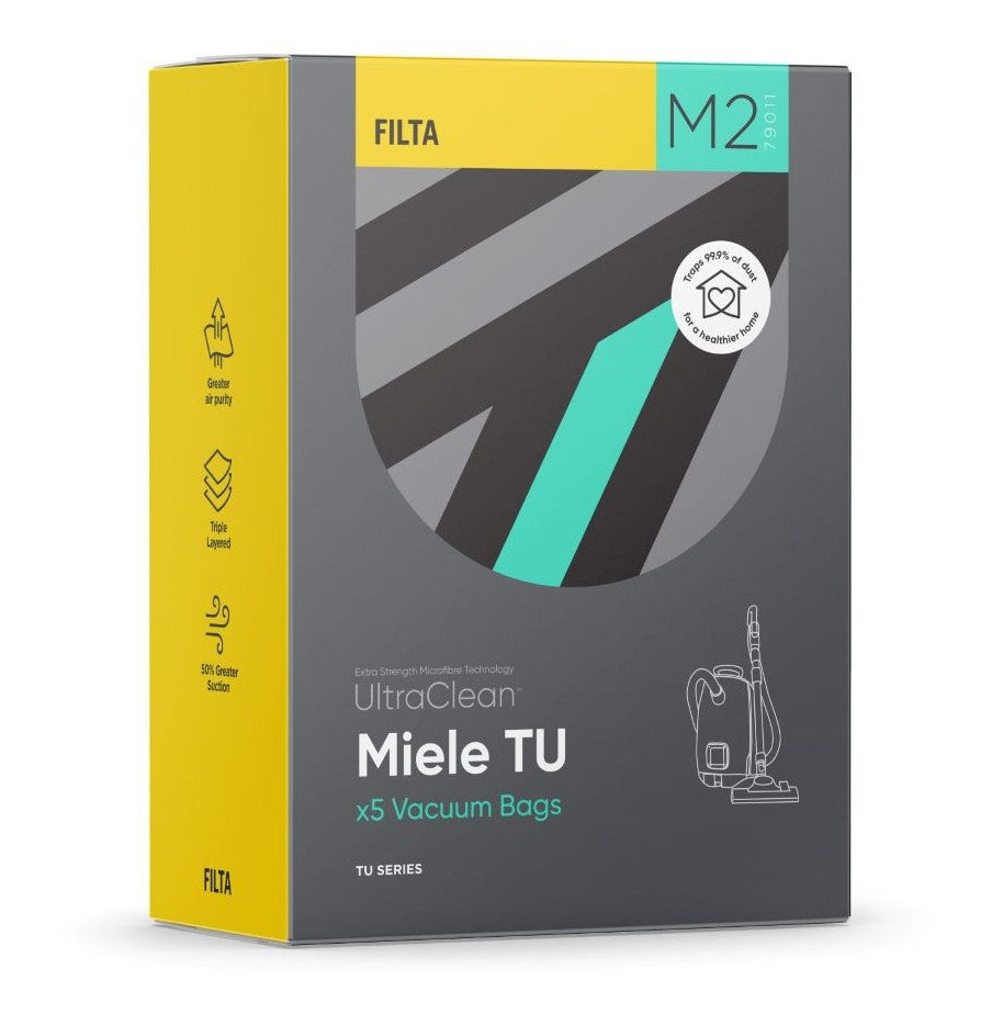 M2 - ULTRACLEAN MIELE TU SMS MULTI LAYERED VACUUM BAGS 5 PACK