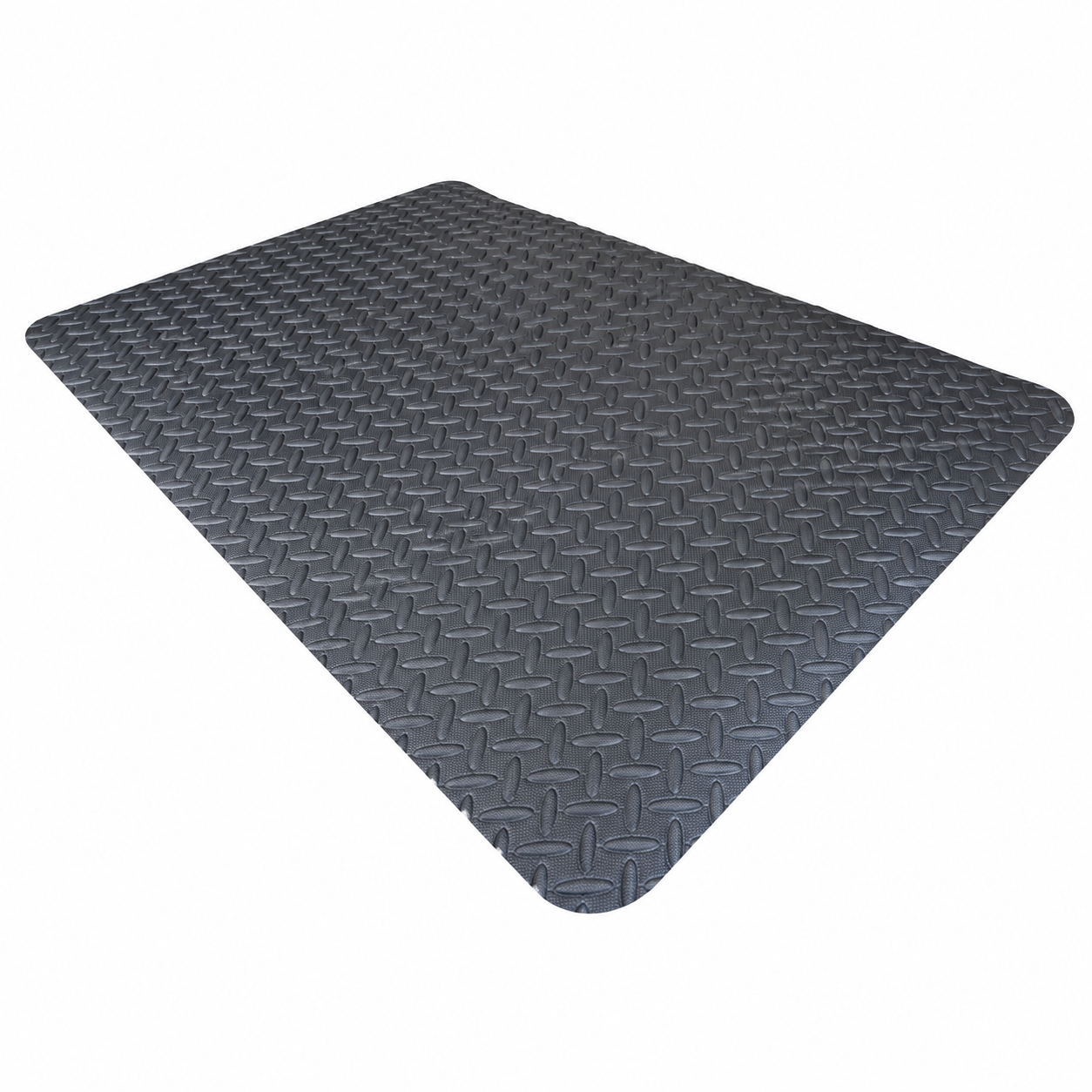DIAMOND PLATE Standing Mat- 900mm X 600mm - Black