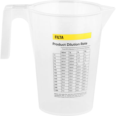 FILTA 1LT MEASURING JUG WITH DILUTION GUIDE