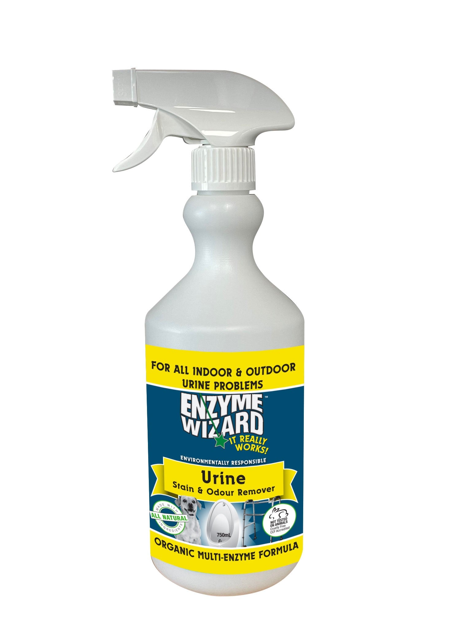 ENZYME WIZARD URINE STAIN & ODOUR REMOVER 750ML