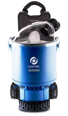 PACVAC SUPERPRO GO BATTERY BACKPACK VACUUM CLEANER