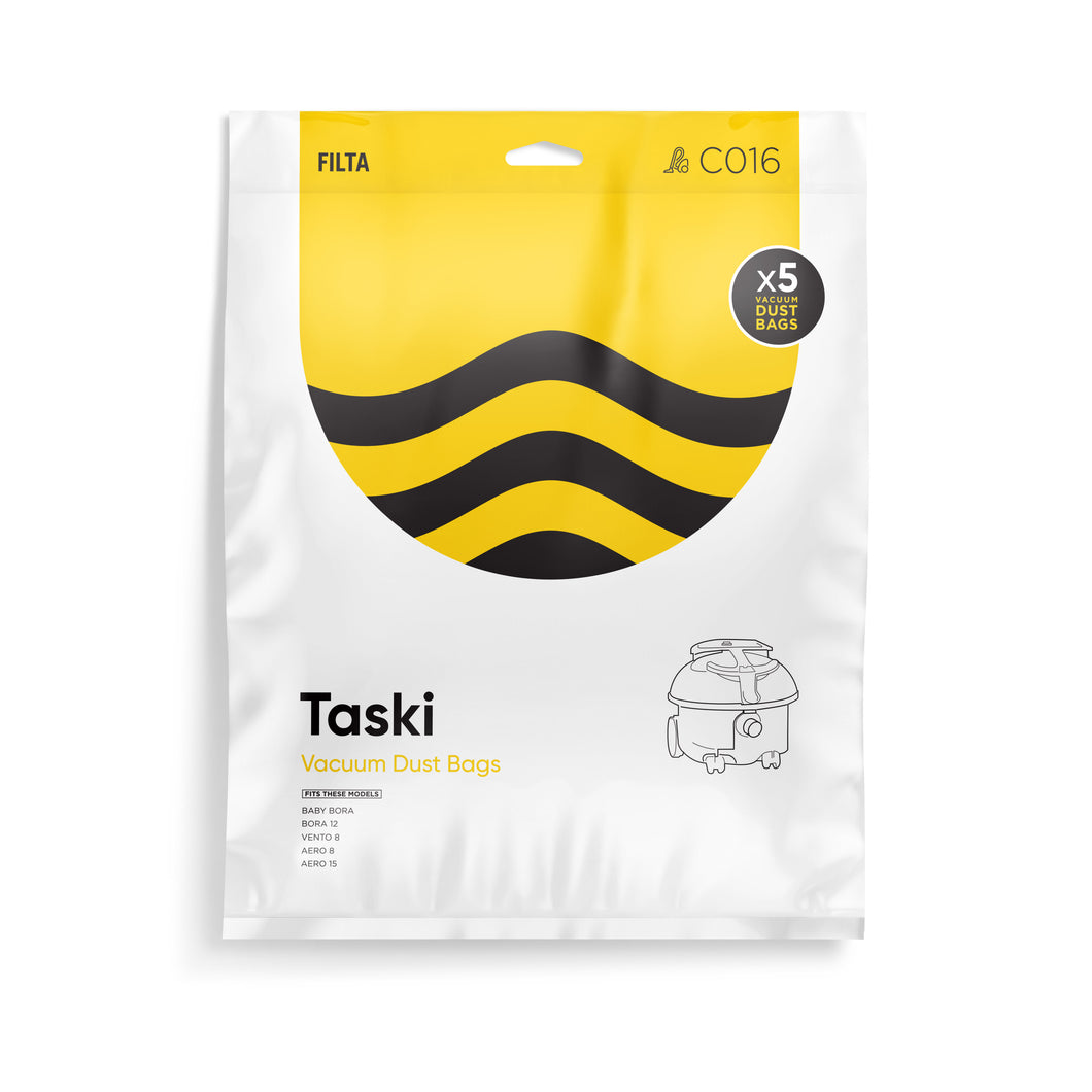 FILTA TASKI SMS MULTI LAYERED VACUUM CLEANER BAGS 5 PACK (C016)