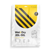 Load image into Gallery viewer, FILTA WET &amp; DRY 30LT SMS MULTI LAYERED VACUUM CLEANER BAGS 5 PACK (C020)