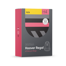 Load image into Gallery viewer, H4 - ULTRACLEAN HOOVER REGAL SMS MULTI LAYERED VACUUM BAGS 5 PACK