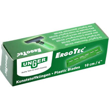 Load image into Gallery viewer, UNGER PLASTIC GLASS SCRAPER BLADES 10CM - 10PK