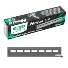 UNGER PLASTIC NINJA BLADES 15CM - 10PK