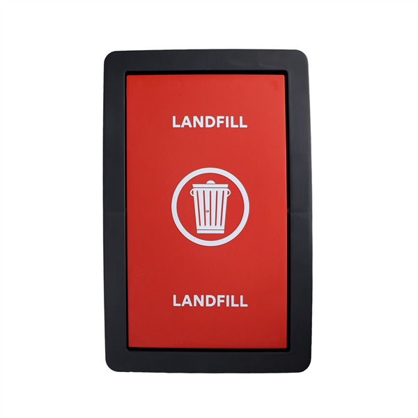 SABCO RECYCLING STATION 40LT BIN - WITH RED LID ( LANDFILL )