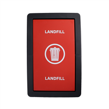Load image into Gallery viewer, SABCO RECYCLING STATION 40LT BIN - WITH RED LID ( LANDFILL )
