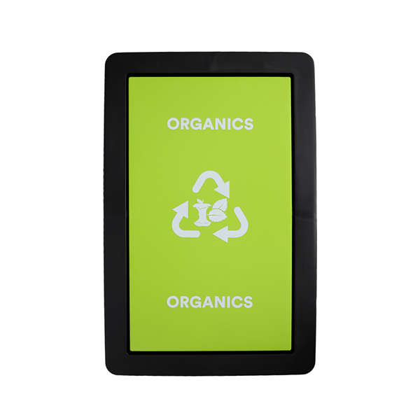 SABCO RECYCLING STATION 40LT BIN - WITH GREEN LID ( ORGANICS )