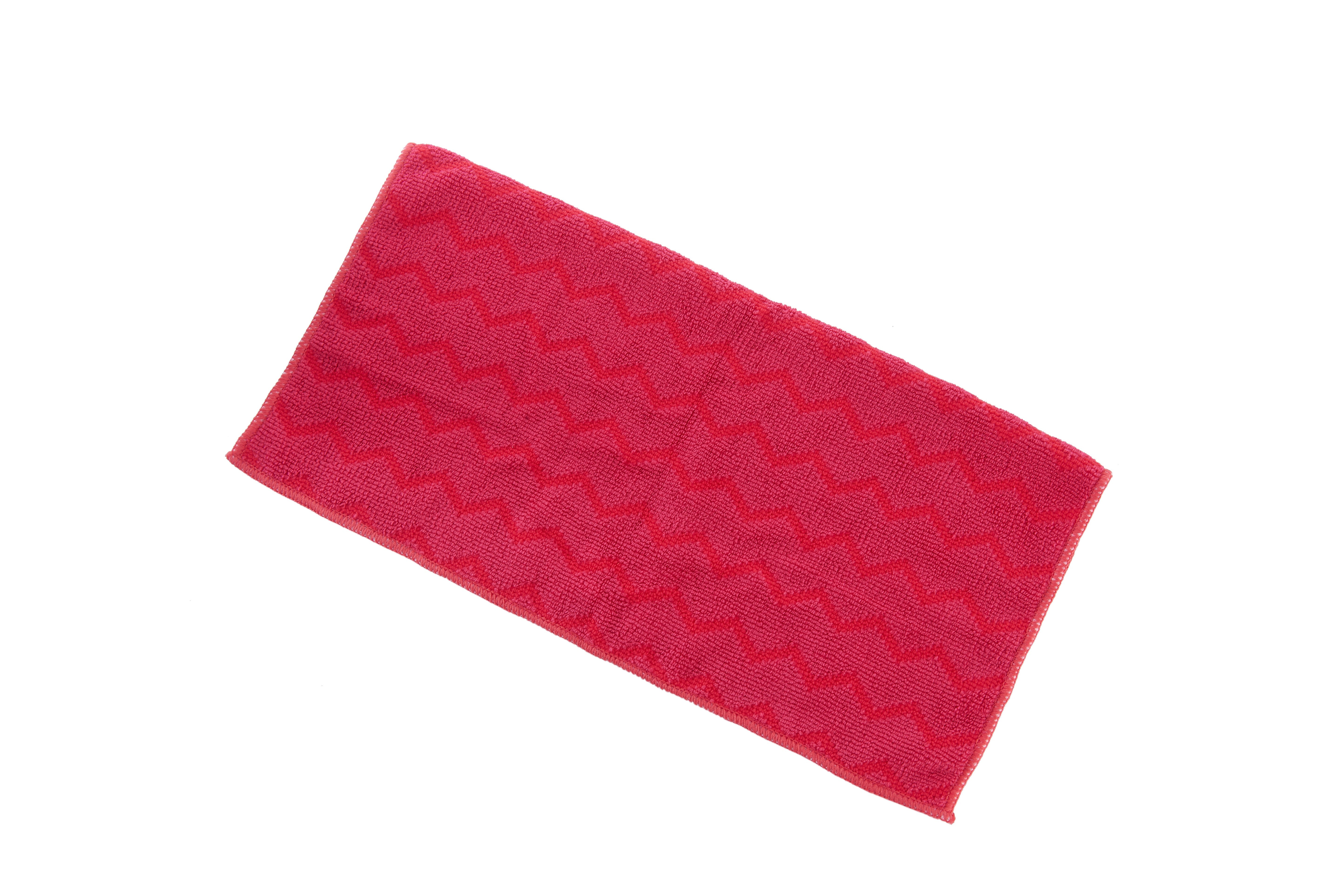 TRUST U-RAG DOUBLE CONSTRUCTION 40cm x 40cm MICROFIBRE CLOTH  - Red