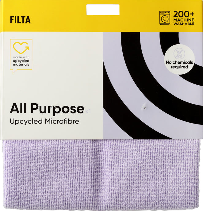 FILTA UPCYCLED MICROFIBRE CLOTH - ALL PURPOSE - PURPLE