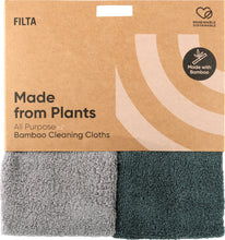 Load image into Gallery viewer, FILTA BAMBOO NATURAL CLEAN CLOTH - GREY/GREEN 2 PACK