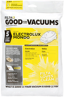 FILTA ELECTROLUX MONDO SMS MULTI LAYERED VACUUM CLEANER BAGS 5 PACK (F011)
