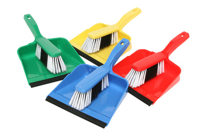 EDCO DUSTPAN & BRUSH SET BLUE