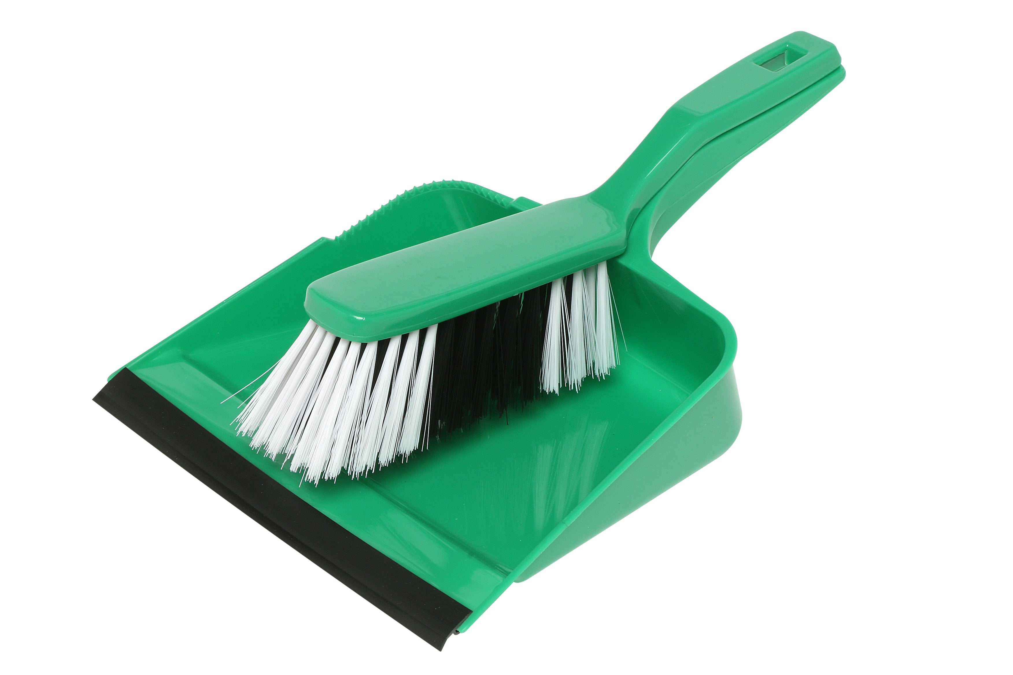 EDCO DUST PAN & BRUSH SET - GREEN