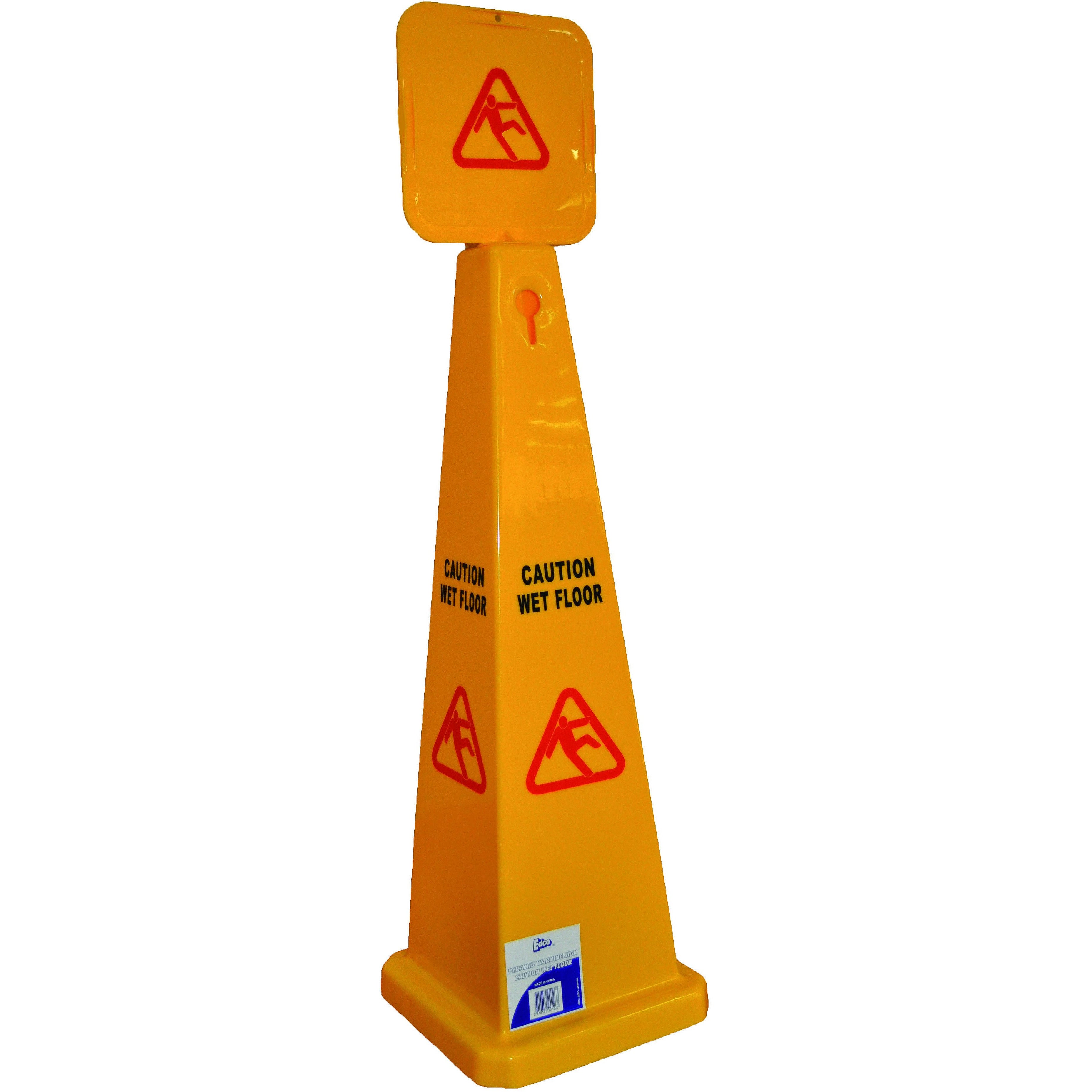 FILTA PYRAMID CAUTION WET FLOOR SIGN YELLOW 900MM