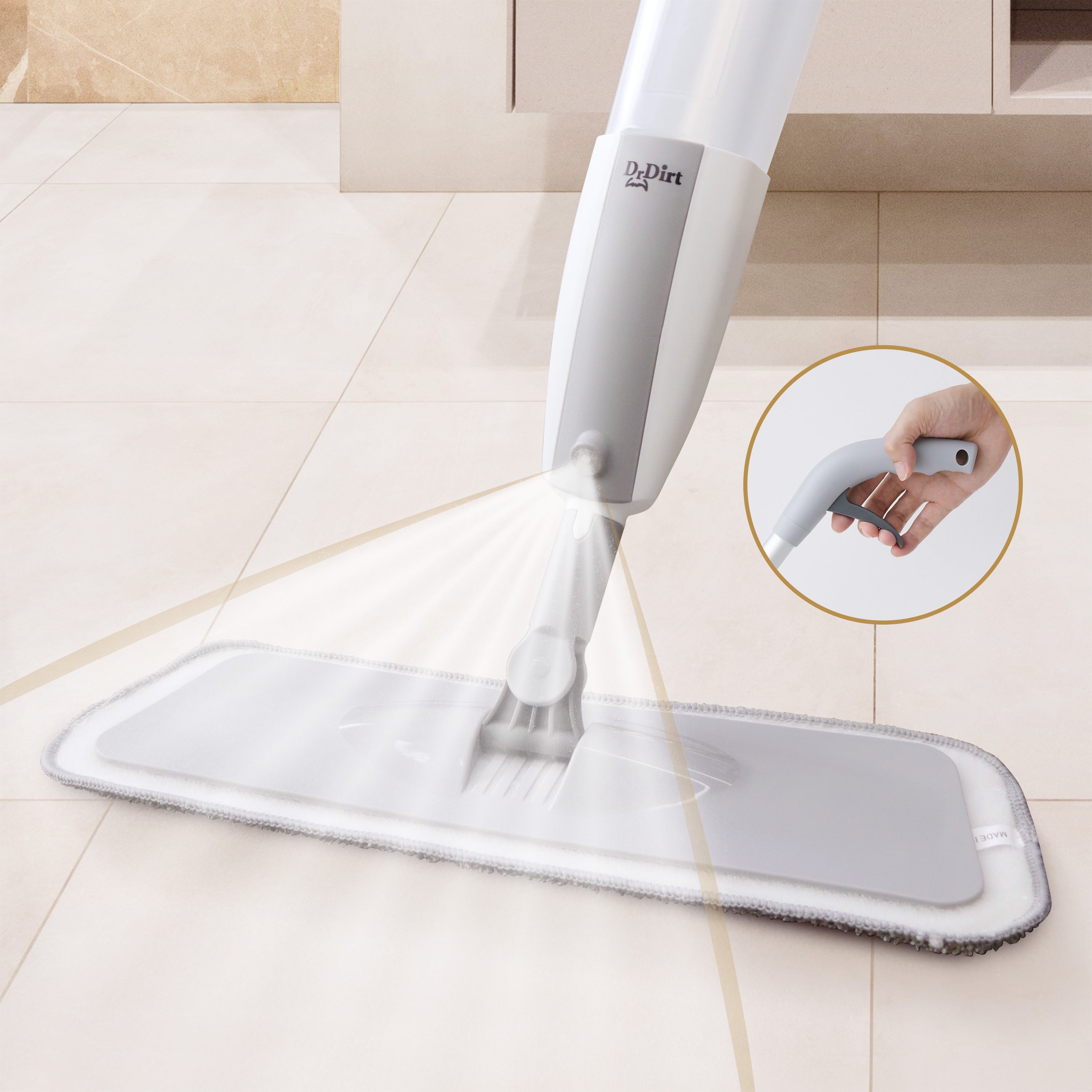 FILTA Dr DIRT SPRAY MOP - GREY