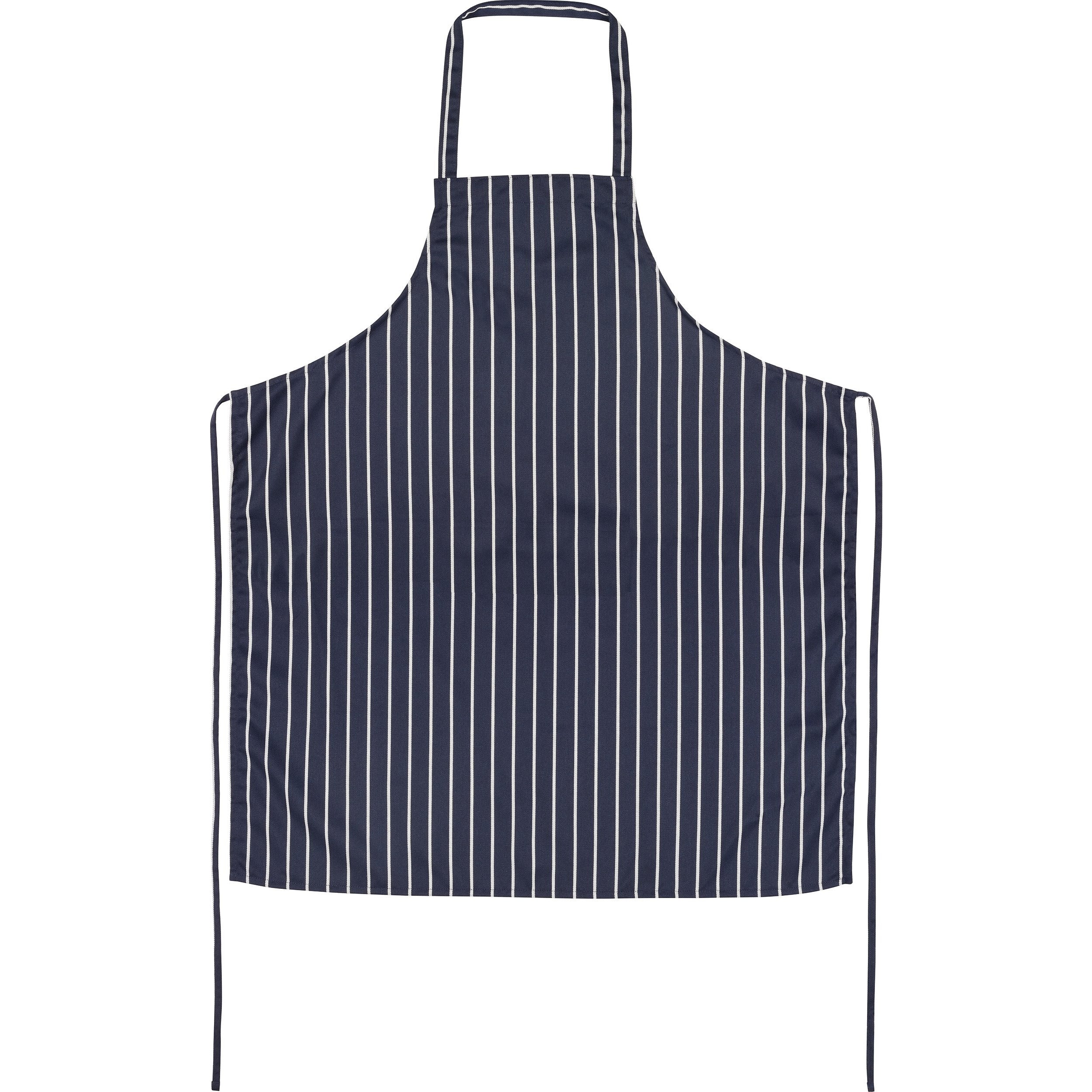 FILTA CAFE/BUTCHER BIB APRON NAVY STRIPED