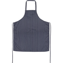 Load image into Gallery viewer, FILTA CAFE/BUTCHER BIB APRON NAVY STRIPED