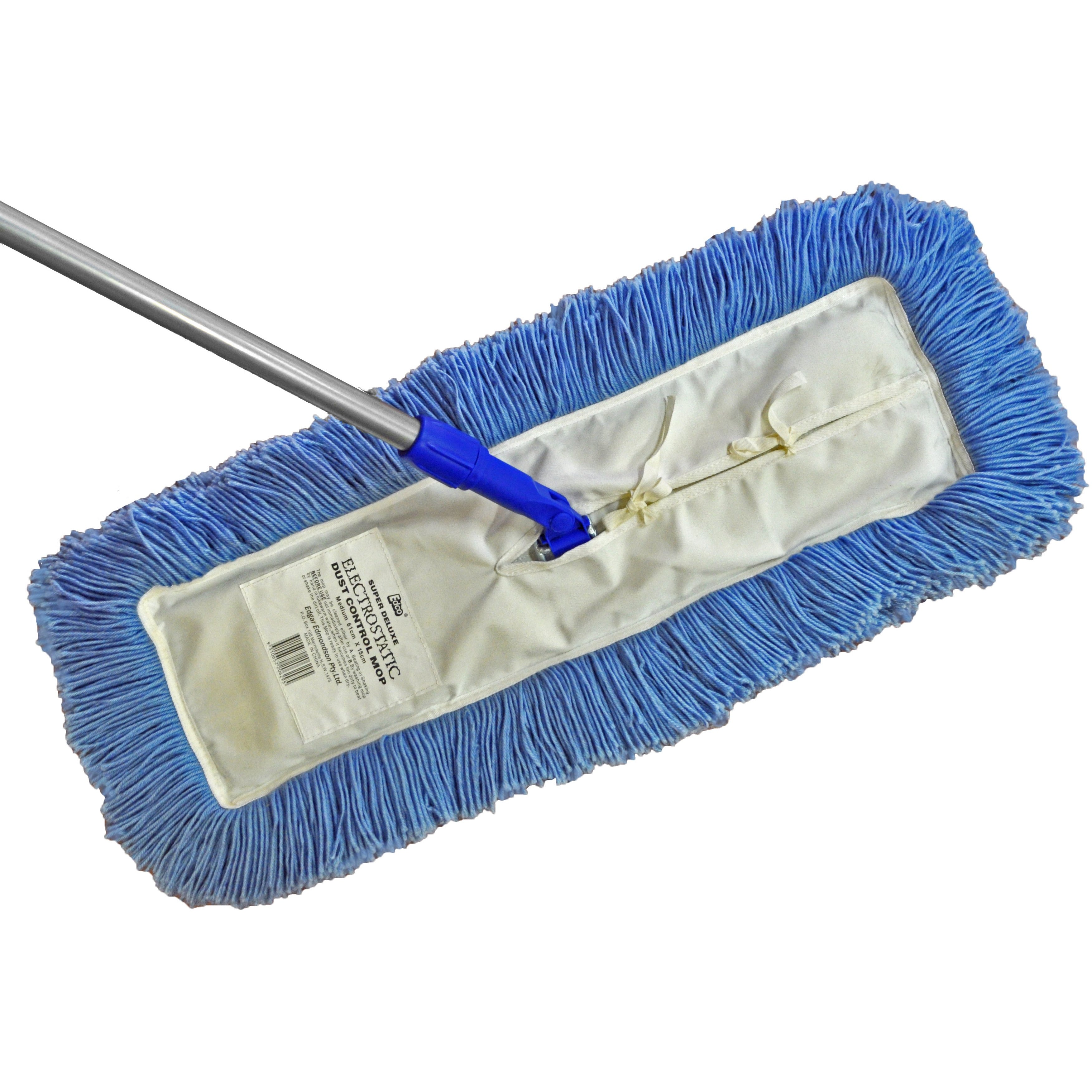 EDCO DUST CONTROL MOP COMPLETE WITH HEAD & HANDLE SMALL 30CM X 10CM