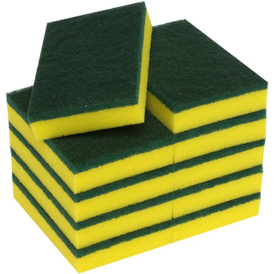 FILTA SPONGE SCOURER GREEN / YELLOW - 6X4 INCH / 150X100MM