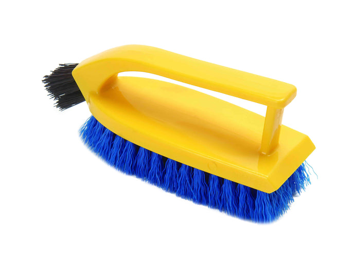 TRUST Iron Handle Scrub Brush, PP Fill - Yellow