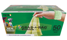 Load image into Gallery viewer, GRAB-A-RAG MICROFIBRE RAGS GREEN 30CM X 30CM 50 PACK