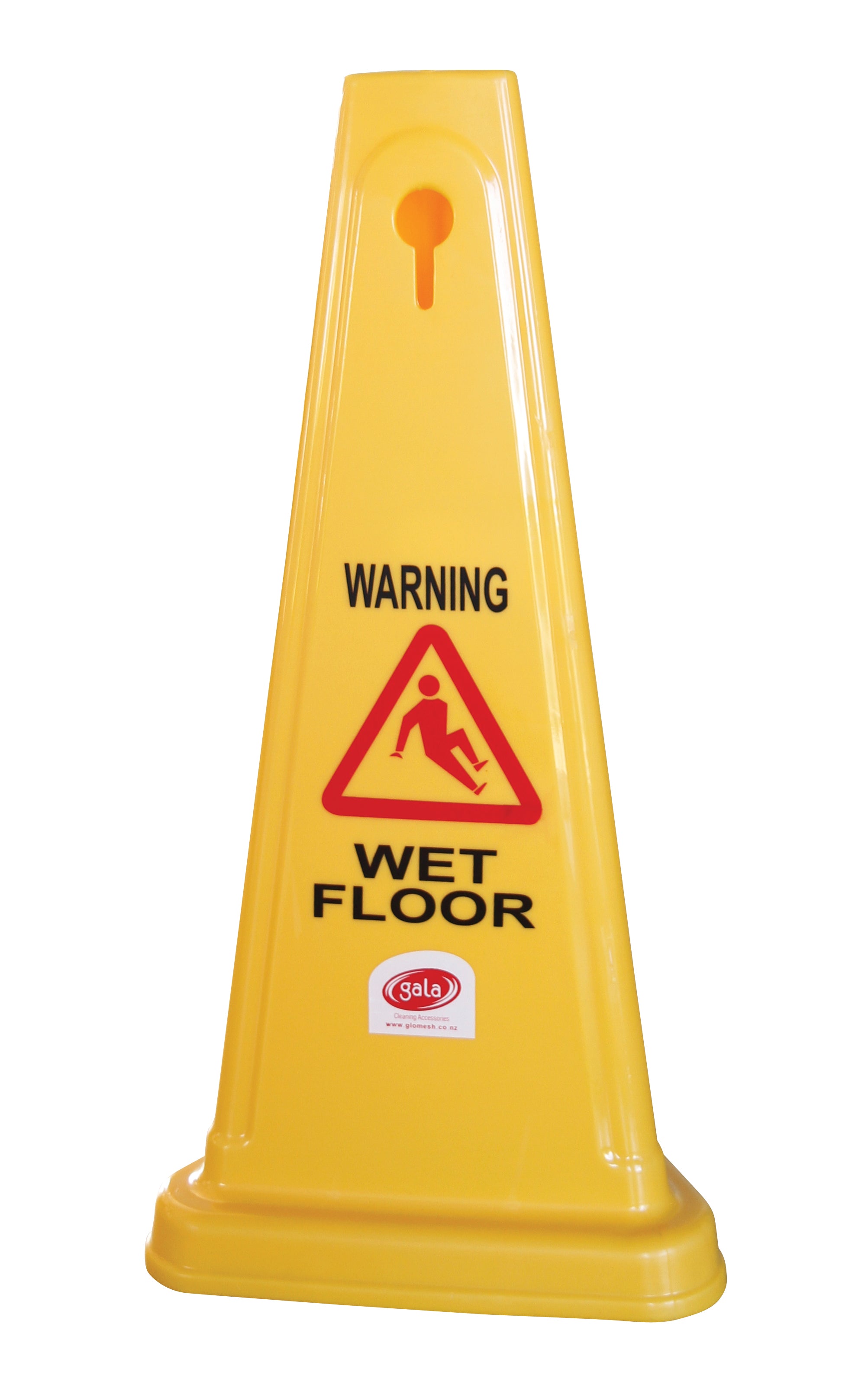 GALA SAFETY CONE - "WET FLOOR" YELLOW 680MM