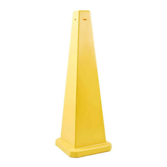 GALA SAFETY CONE - BLANK YELLOW 900MM