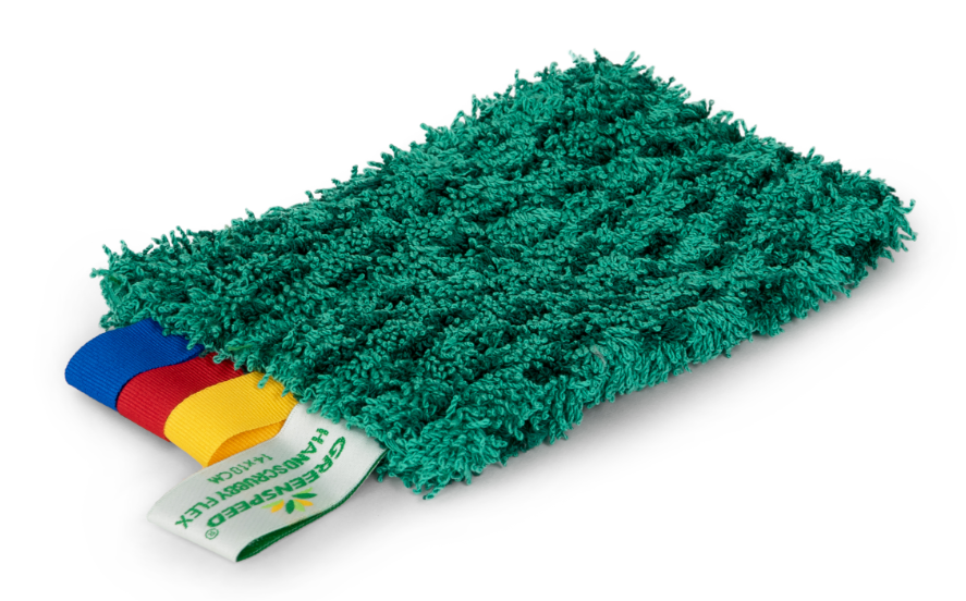 GREENSPEED HANDSCRUBBY FLEX GREEN 10CM X 14CM