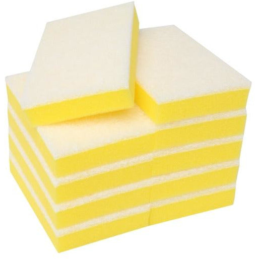 FILTA SPONGE SCOURER WHITE / YELLOW - 6X4 INCH / 150X100MM