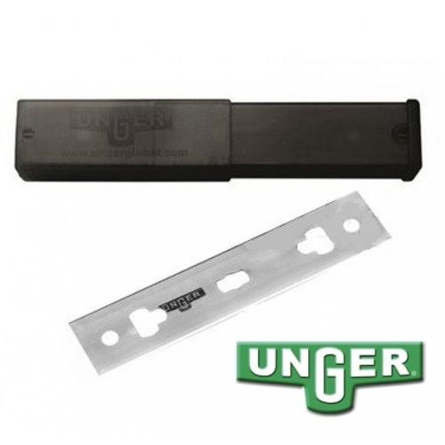 UNGER PREMIUM GLASS SCRAPER BLADES 10CM (25PK)