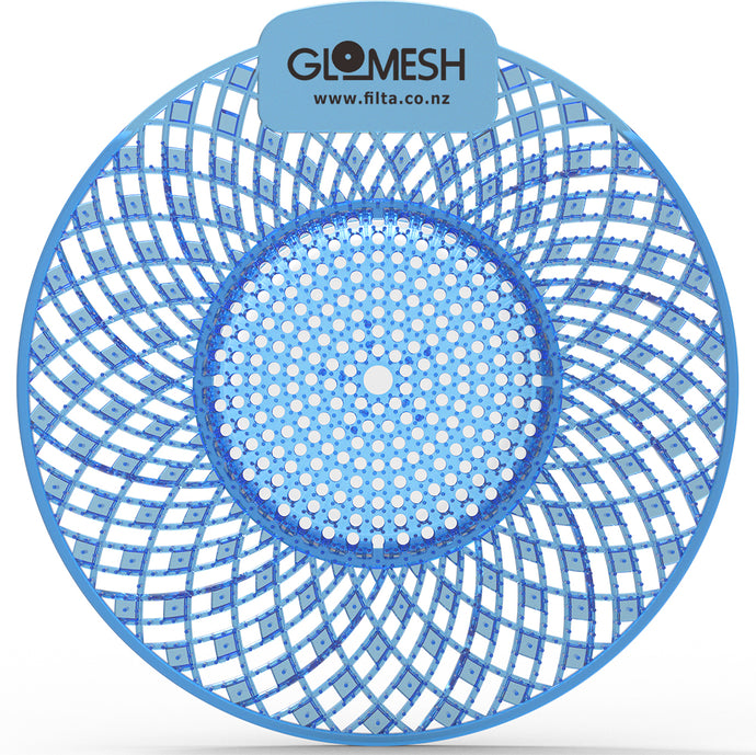 GLOMESH Spiral Biological Urinal Screen with Anti Splash - Mountain Air