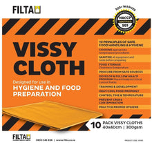 Load image into Gallery viewer, FILTA VISSY COMMERCIAL MICROFIBRE CLOTH ORANGE 40CM X 40CM