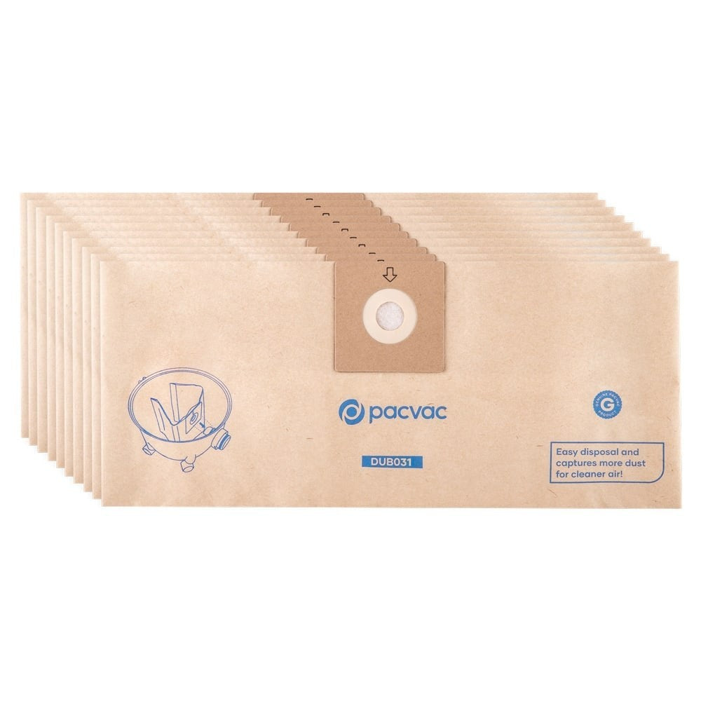 PACVAC 15L GLIDE PAPER BAG 10 PACK