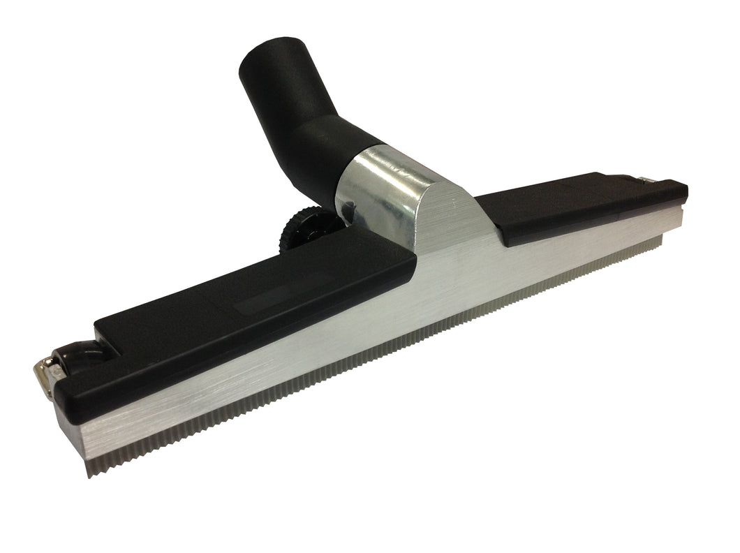 WESSEL WERK GRD450 RUBBER FLOOR TOOL 38MM X 450MM WIDE - ALUMINIUM/BLACK