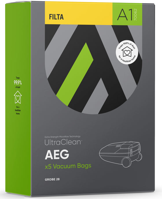 A1 - ULTRACLEAN AEG GROBE 28 SMS MULTI LAYERED VACUUM BAGS 5 PACK