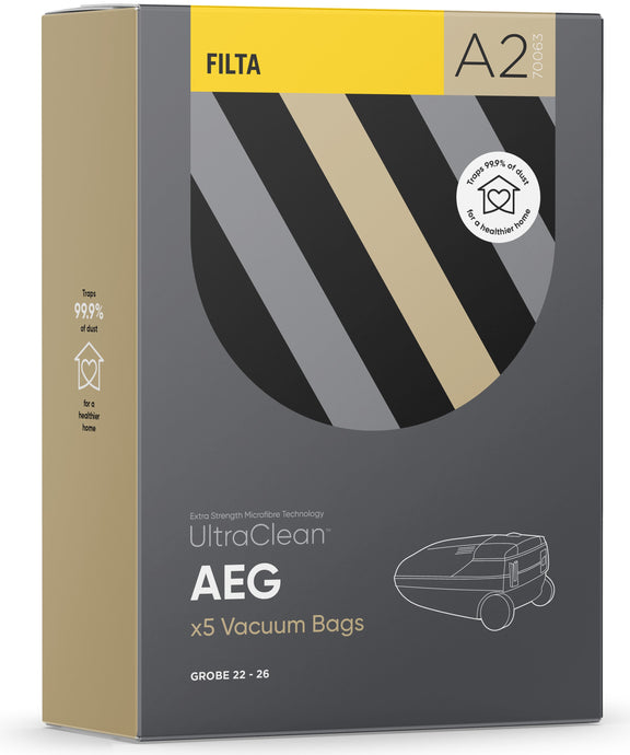 A2 - ULTRACLEAN AEG GROBE 22-26 SMS MULTI LAYERED VACUUM BAGS 5 PACK