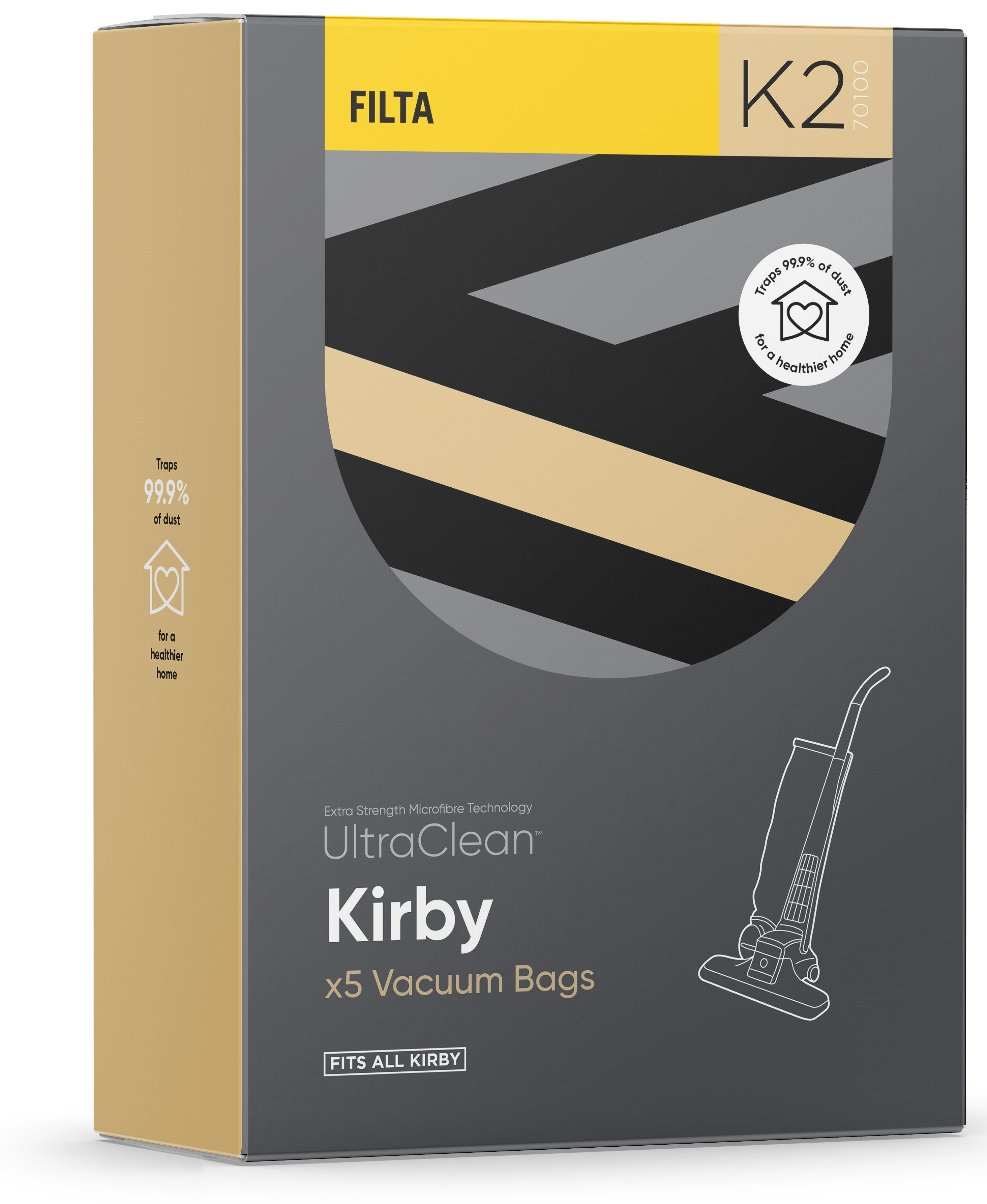 K2 - ULTRACLEAN KIRBY SMS MULTI LAYERED VACUUM BAGS 5 PACK